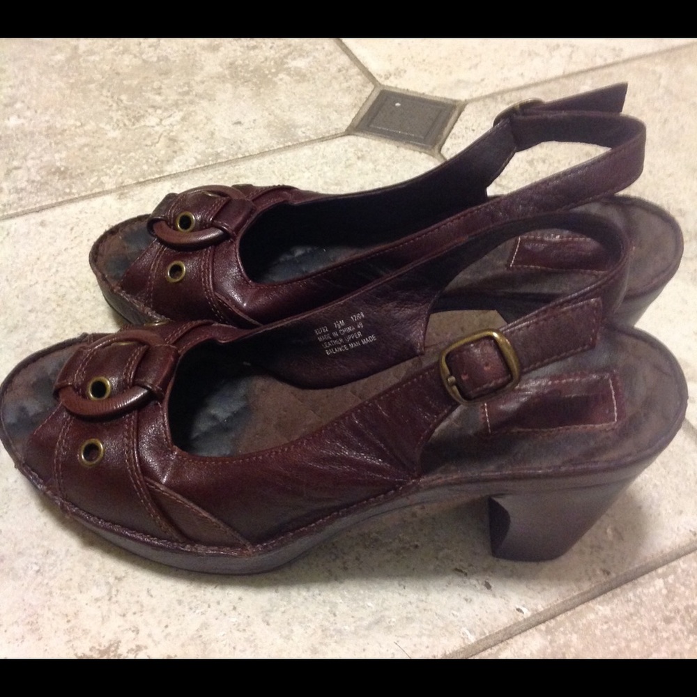 Indigo by Clarks Brown Sandal Heels